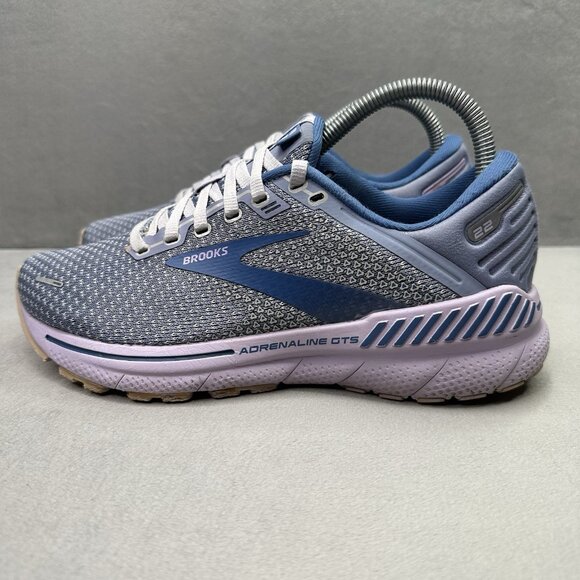 Womens Size 7.5 (B) Brooks Adrenaline GTS 22 Shoes Purple/Lilac Running Sneakers - Picture 3 of 8
